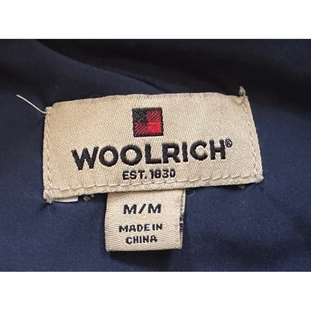 Woolrich Down Vest Womens M Navy Filled Medium Blue Diamond Quilted Puffer Vest - Picture 7 of 11